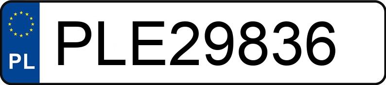 Numer rejestracyjny PLE 29836 posiada FORD Fiesta 1.4 MR`09 E4 Ghia - PLE29836