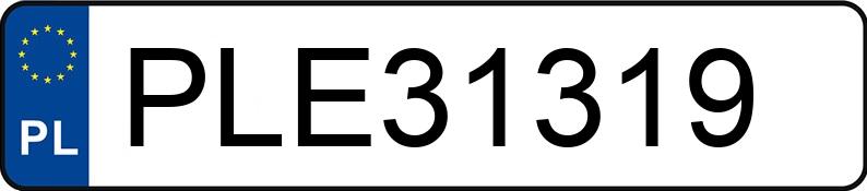 Numer rejestracyjny PLE 31319 posiada MERCEDES-BENZ E 300 - PLE31319