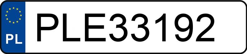 Numer rejestracyjny PLE 33192 posiada MERCEDES-BENZ E 220 D - PLE33192