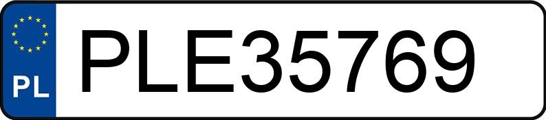 Numer rejestracyjny PLE 35769 posiada VOLVO V70 - PLE35769