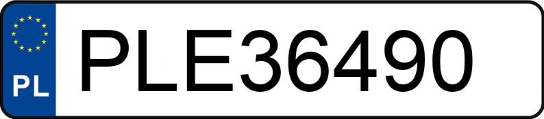 Numer rejestracyjny PLE 36490 posiada OPEL Vivaro 1.6 CDTI MR`14 E6 2.7t L2H1 Tourer - PLE36490