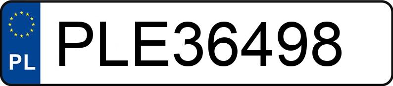 Numer rejestracyjny PLE 36498 posiada PEUGEOT EXPERT - PLE36498 Numer rejestracyjny PLE 36498 posiada PEUGEOT EXPERT - PLE36498