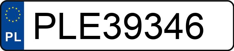 Pirat drogowy w pojeździe o numerach rejestracyjnych PLE39346