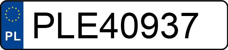 RegistreringsnummerPLE 40937 har OPEL Astra Classic III MR`10 E5 Astra Classic III MR`10 E5 - PLE40937