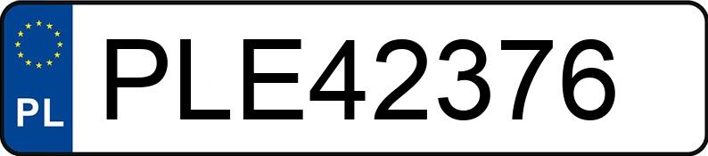 Numer rejestracyjny PLE 42376 posiada OPEL ASTRA - PLE42376 Numer rejestracyjny PLE 42376 posiada OPEL ASTRA - PLE42376