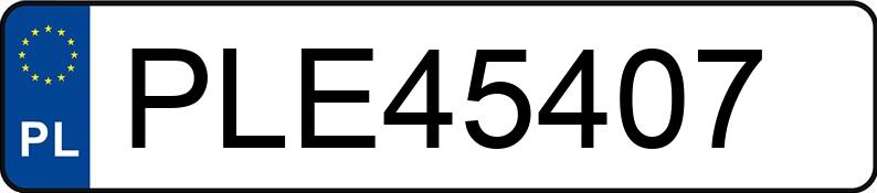 Numer rejestracyjny PLE 45407 posiada BMW 118i MR`15 E6 F20/F21 118i MR`15 E6 F20/F21 - PLE45407