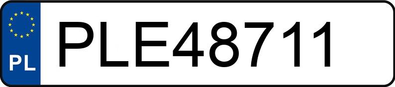 Numer rejestracyjny PLE 48711 posiada BMW 318 - PLE48711