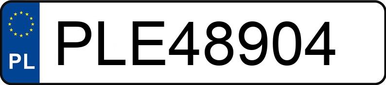 Numer rejestracyjny PLE 48904 posiada MERCEDES-BENZ B 200 - PLE48904