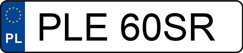 Numer rejestracyjny PLE 60SR posiada VOLKSWAGEN GOLF 2.0 TDI - PLE60SR