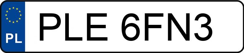 Numer rejestracyjny PLE 6FN3 posiada KYMCO MAXXER - PLE6FN3