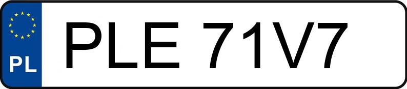 Numer rejestracyjny PLE 71V7 posiada FORD Galaxy 1.9 TDi MR`00 E3 Ghia - PLE71V7