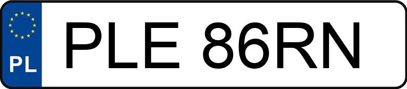 Numer rejestracyjny PLE 86RN posiada PEUGEOT 308 1.6 HDI MR`07 E4 Trendy 110 - PLE86RN