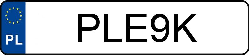 Numer rejestracyjny PLE 9K posiada MERCEDES-BENZ W136 - PLE9K