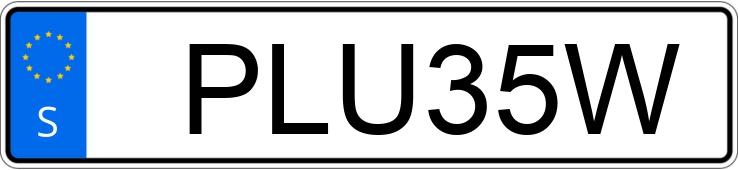 Numer rejestracyjny PLU35W posiada Audi A3 Sportback