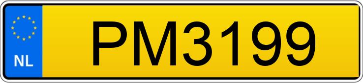 Numer rejestracyjny PM3199 posiada PEEL TRIDENT TRICYCLE