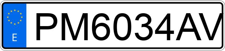 Numer rejestracyjny PM6034AV posiada BMW SERIE 5