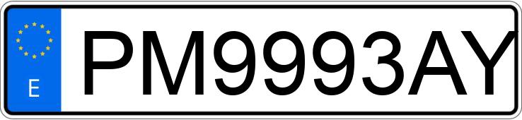 Numer rejestracyjny PM9993AY posiada VOLVO 340