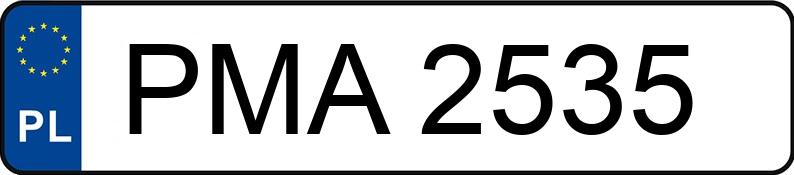 Numer rejestracyjny PMA 2535 posiada MERCEDES-BENZ 250 D 124 250D - PMA2535