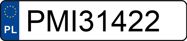 Numer rejestracyjny PMI 31422 posiada VOLKSWAGEN GOLF - PMI31422