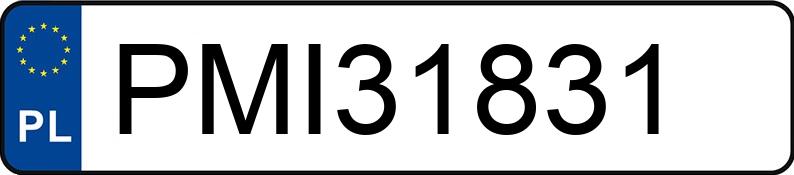 Numer rejestracyjny PMI 31831 posiada VOLKSWAGEN GOLF - PMI31831