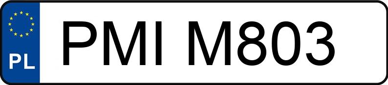 Numer rejestracyjny PMI M803 posiada VOLKSWAGEN Golf III 2.8i Kat. MR`91 VR6 - PMIM803 Numer rejestracyjny PMI M803 posiada VOLKSWAGEN Golf III 2.8i Kat. MR`91 VR6 - PMIM803