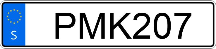 Numer rejestracyjny PMK207 posiada BMW  5K 520D