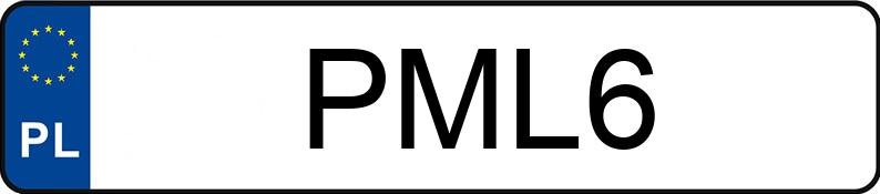 Numer rejestracyjny PML 6 posiada TOYOTA SIENNA - PML6 Numer rejestracyjny PML 6 posiada TOYOTA SIENNA - PML6