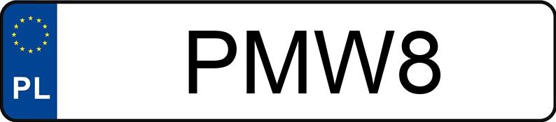 Numer rejestracyjny PMW 8 posiada DODGE DURANGO - PMW8 Numer rejestracyjny PMW 8 posiada DODGE DURANGO - PMW8