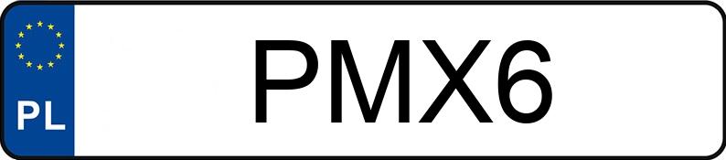Numer rejestracyjny PMX 6 posiada FORD Mondeo 2.0 EcoBoost MR`15 E6 ST-Line - PMX6 Numer rejestracyjny PMX 6 posiada FORD Mondeo 2.0 EcoBoost MR`15 E6 ST-Line - PMX6