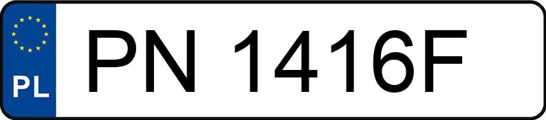 Numer rejestracyjny PN 1416F posiada JAGUAR XF LUXURY PREMIUM - PN1416F