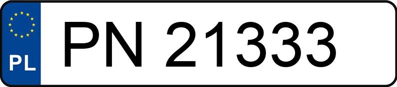 Numer rejestracyjny PN 21333 posiada PEUGEOT 306 1.9 Diesel MR`97 Saint Tropez - PN21333