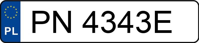 Numer rejestracyjny PN 4343E posiada PEUGEOT 3008 - PN4343E