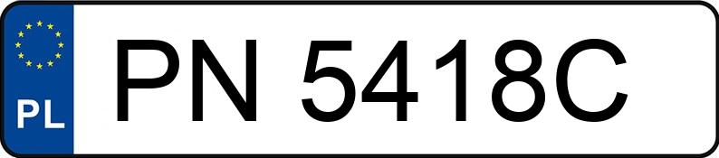 Numer rejestracyjny PN 5418C posiada TOYOTA RAV4 - PN5418C