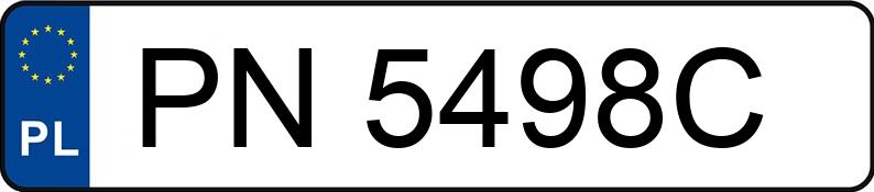 Numer rejestracyjny PN 5498C posiada TOYOTA YARIS CROSS - PN5498C