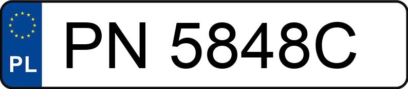 Numer rejestracyjny PN 5848C posiada BMW X3 Diesel MR`10 E5 F25 xDrive30d Step - PN5848C Numer rejestracyjny PN 5848C posiada BMW X3 Diesel MR`10 E5 F25 xDrive30d Step - PN5848C