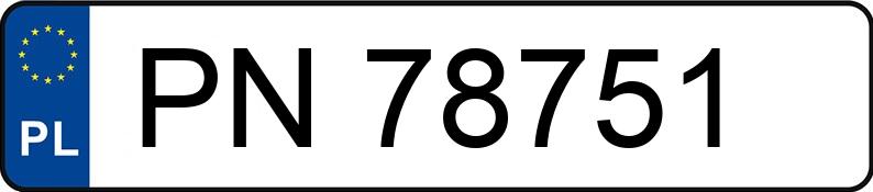 Numer rejestracyjny PN 78751 posiada DAIMLERCHRYSLER CLK 320 - PN78751