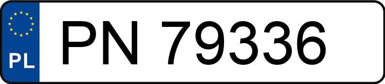 Numer rejestracyjny PN 79336 posiada FORD Fusion 1.4 MR`06 E4 Silver X - PN79336