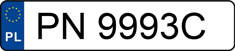 Numer rejestracyjny PN 9993C posiada MERCEDES-BENZ ACTROS - PN9993C