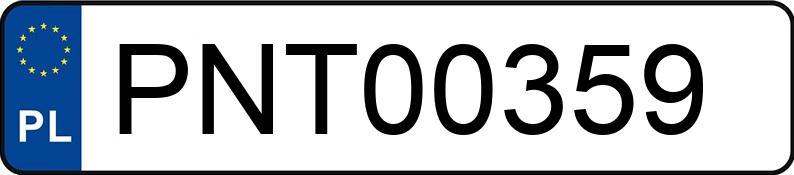 Numer rejestracyjny PNT 00359 posiada TOYOTA Yaris 1.4 Diesel MR`03 E3 Base - PNT00359