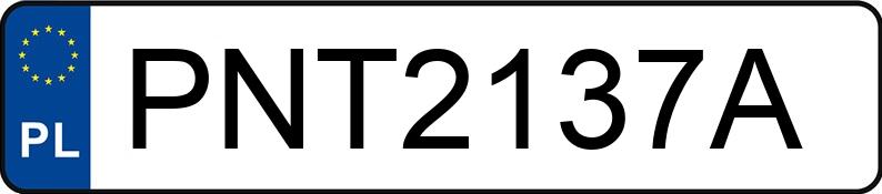 Numer rejestracyjny PNT 2137A posiada HONDA CRX - PNT2137A