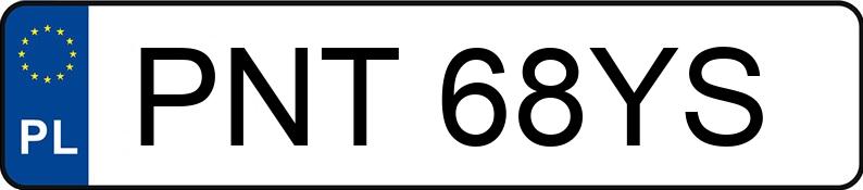 Numer rejestracyjny PNT 68YS posiada NISSAN PATROL - PNT68YS