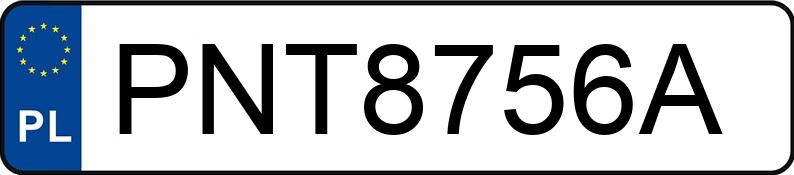 Numer rejestracyjny PNT 8756A posiada VOLKSWAGEN GOLF - PNT8756A