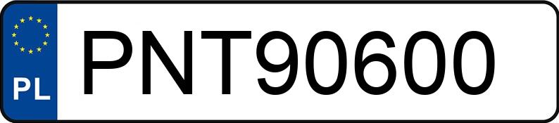 Numer rejestracyjny PNT 90600 posiada MERCEDES-BENZ S 320 - PNT90600