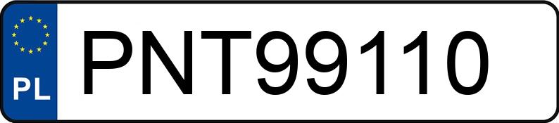Numer rejestracyjny PNT 99110 posiada MITSUBISHI ASX - PNT99110