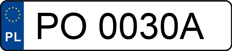 Numer rejestracyjny PO 0030A posiada RENAULT TWINGO - PO0030A