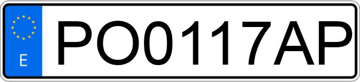 Numer rejestracyjny PO0117AP posiada PEUGEOT 106