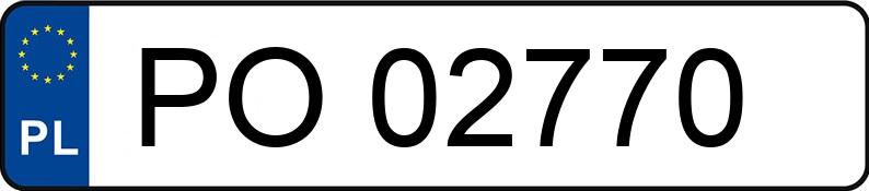 Numer rejestracyjny PO 02770 posiada SKODA FABIA - PO02770