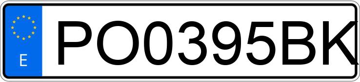 Numer rejestracyjny PO0395BK posiada RENAULT MEGANE