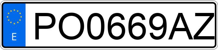 Numer rejestracyjny PO0669AZ posiada AUDI A4