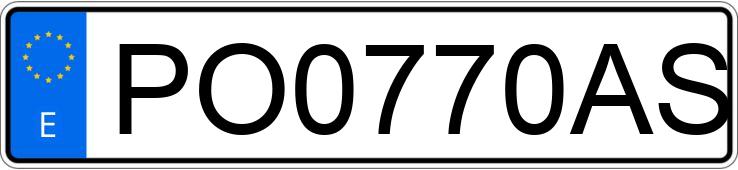 Numer rejestracyjny PO0770AS posiada CITROEN XM